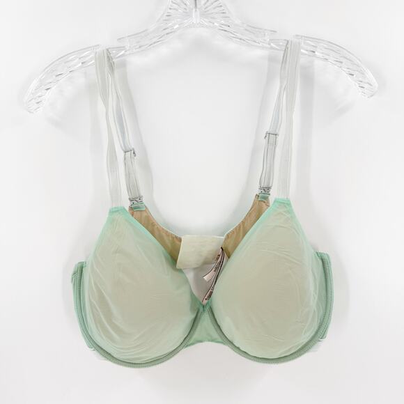 Victoria's Secret Mint Mesh Lined Perfect Coverage Bra Women's Size 36DD FLAWED - Picture 1 of 10